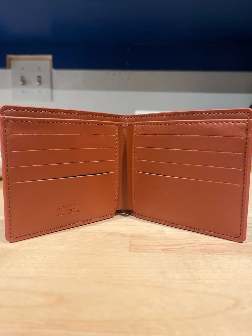Goyard Black and Brown Goyardine Money Clip Wallet